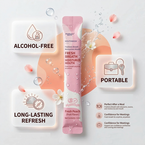 Alcohol-Free Mouthwash Stick - Fresh Peach