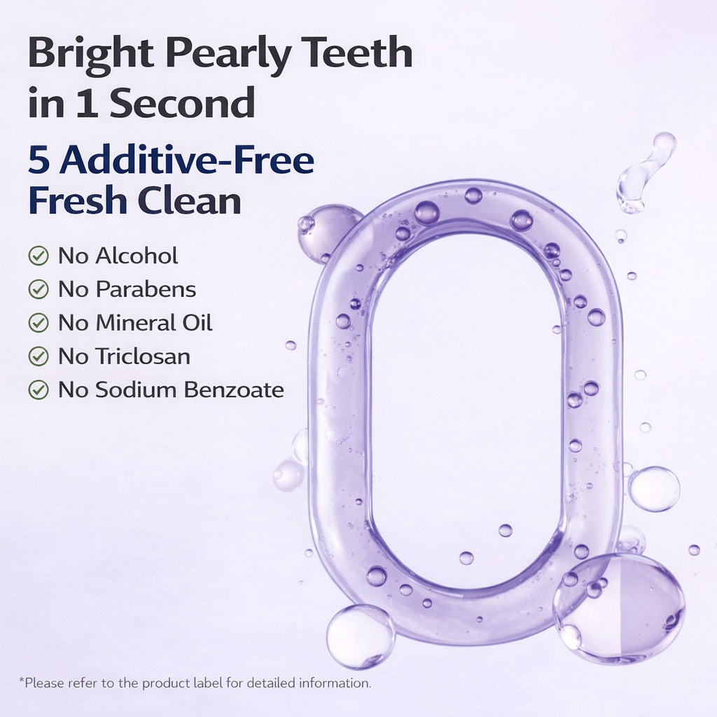 Optical whitening toothpaste additive-free formula